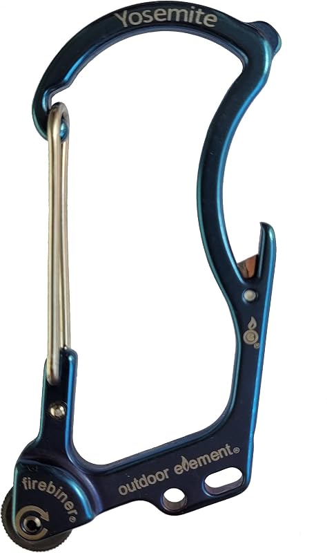 Carabiner multitool 6en1 con cuchilla y abrebotellas