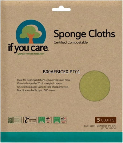 Paños esponja 100% naturales 5 Uds