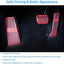 Set 3 Almohadillas Antiderrap Pedal Freno Mazda Rojo
