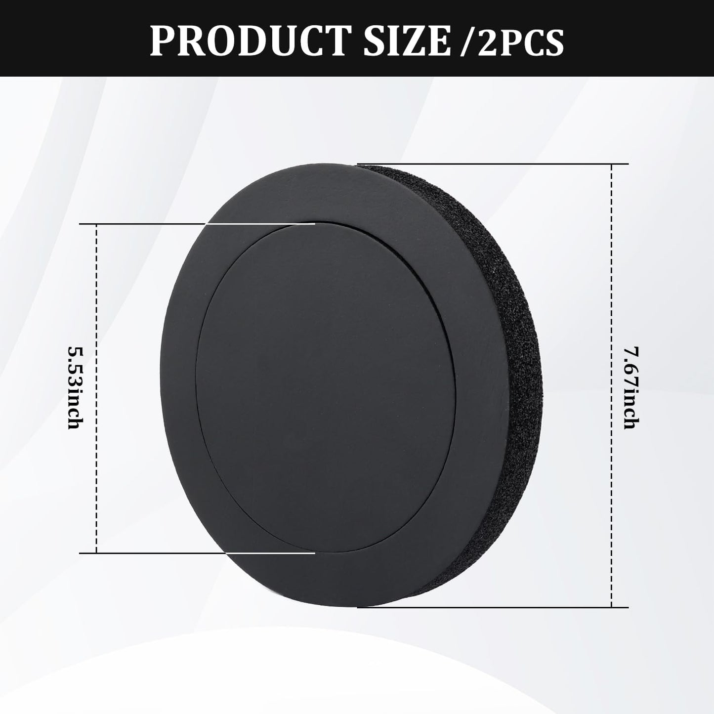 2 Potenciadores Espuma Altavoz 6.5" Autoadhesivo Universal