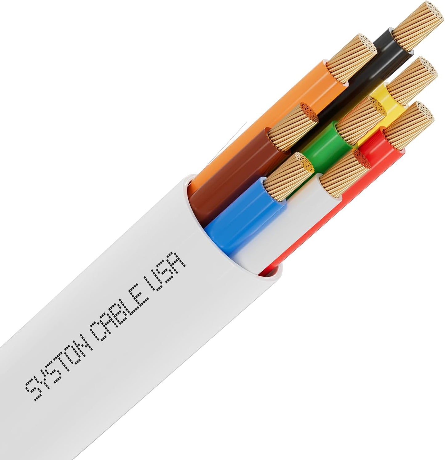 Cable alarma sonido seguridad 200pies 18AWG 8 conductores