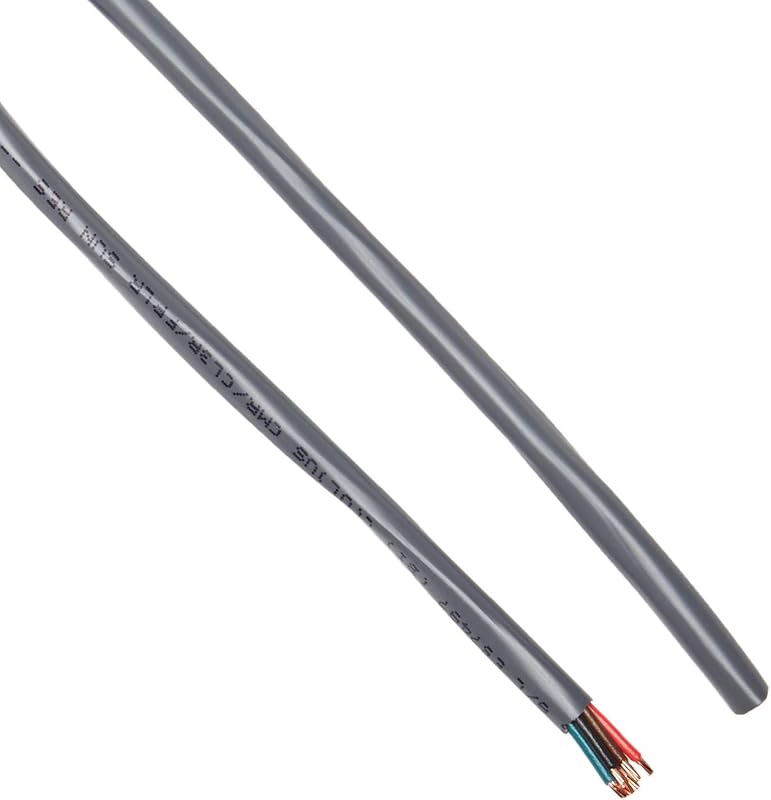 Cable trenzado 6 conductores 18ga cubierta PVC blanco o gris