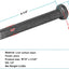 Pack 12 pernos soldadura hormigón 1/2x4-5/8 acero bajo carbono