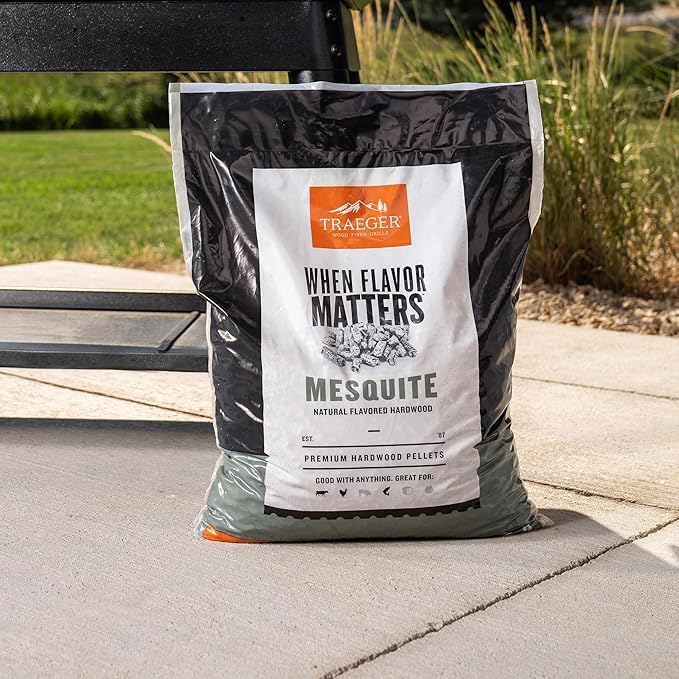 Briquetas de mezquite Traeger 20lb para parrilla ahumar