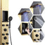 Torre ducha LED con estante y chorros ajustables acero inox