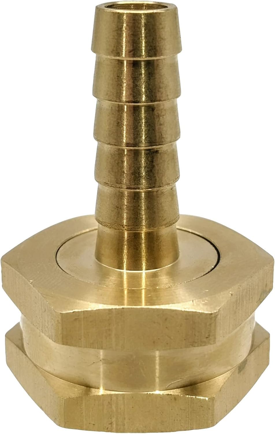 Adaptador manguera jardín latón 3/8 y 3/4 GHT