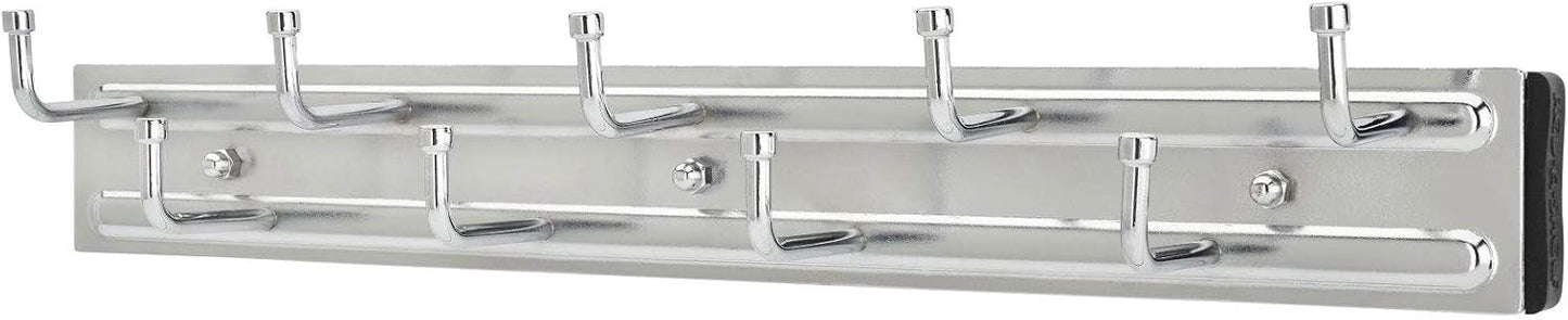 Estante colgador cromo para cinturones corbatas y bufandas