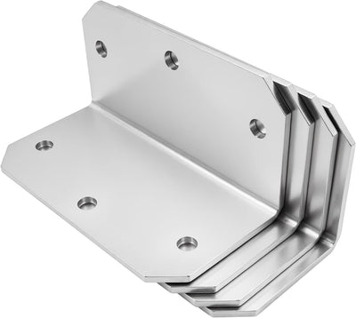 Soportes esquina L madera y metal 4x2x2pulg para estantería
