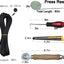 Kit reparación malla fibra vidrio negro 39x59"