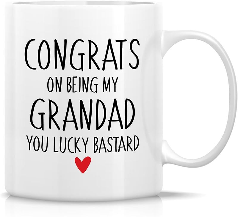 Taza cerámica 11oz con mensaje sarcástico para abuelo