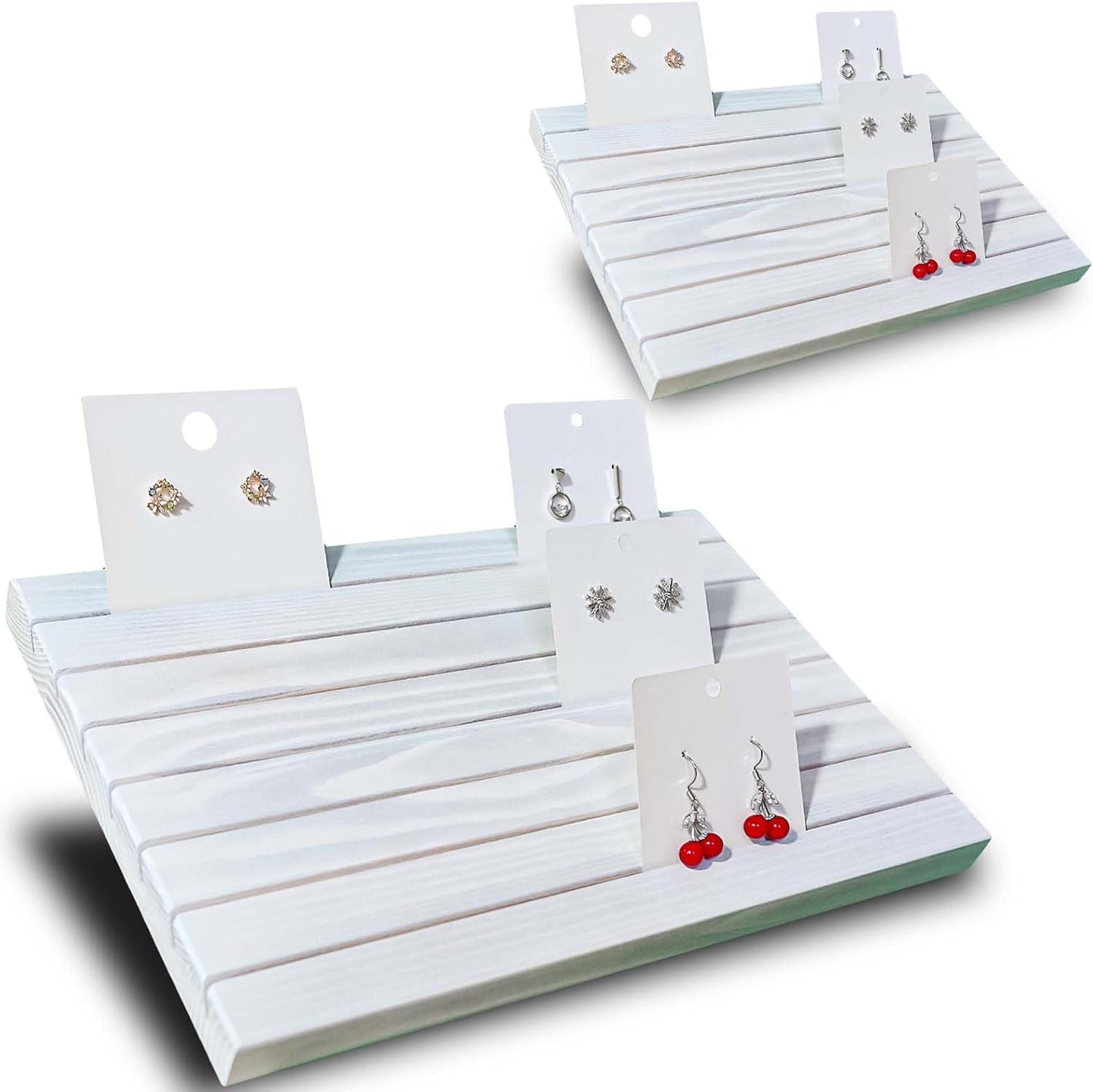Soporte tarjetas pendiente vintage blanco para vender