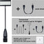 Luces LED feria con soportes y cables negro