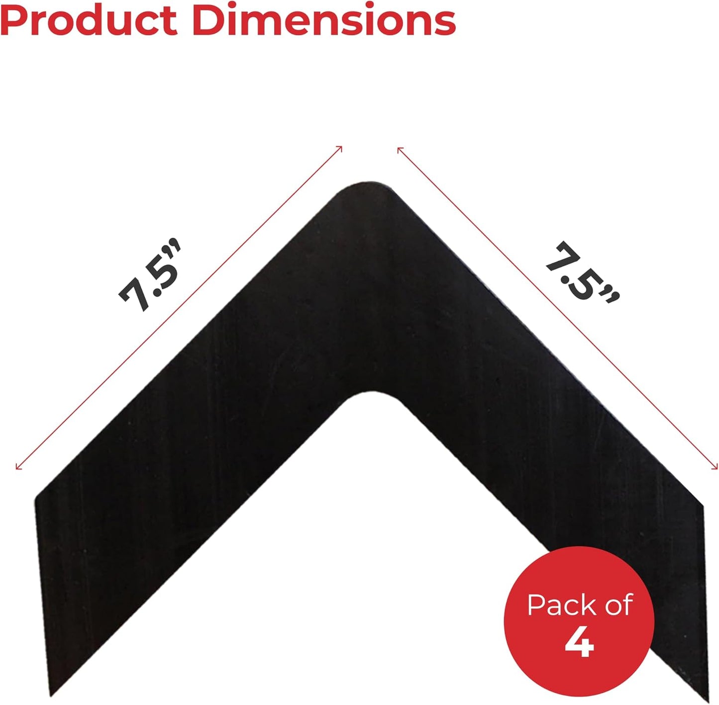 Adhesivo para alfombras NeverCurl 4 Uds Plástico Negro