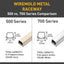 Canaleta metal extender potencia serie 500 codo interior marfil