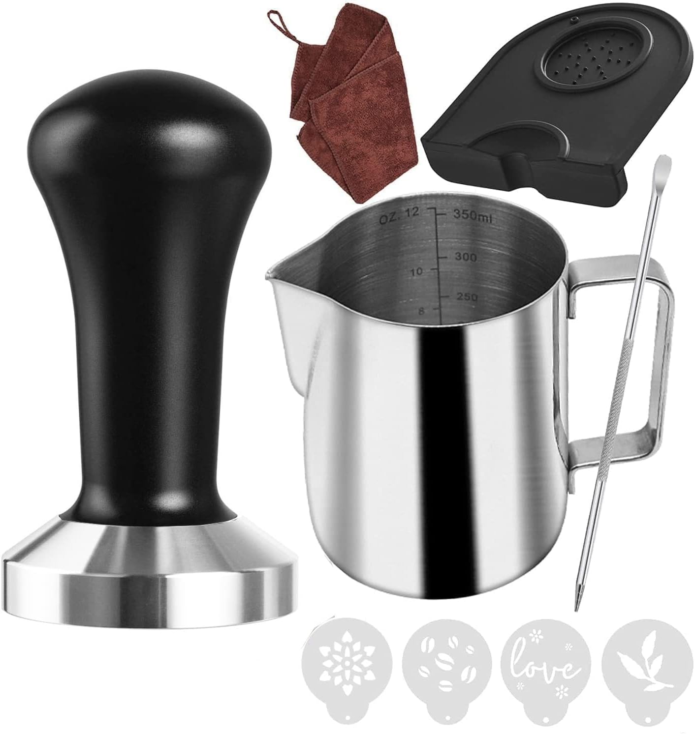 Juego prensas café para portafiltro expreso con jarra 11.836oz
