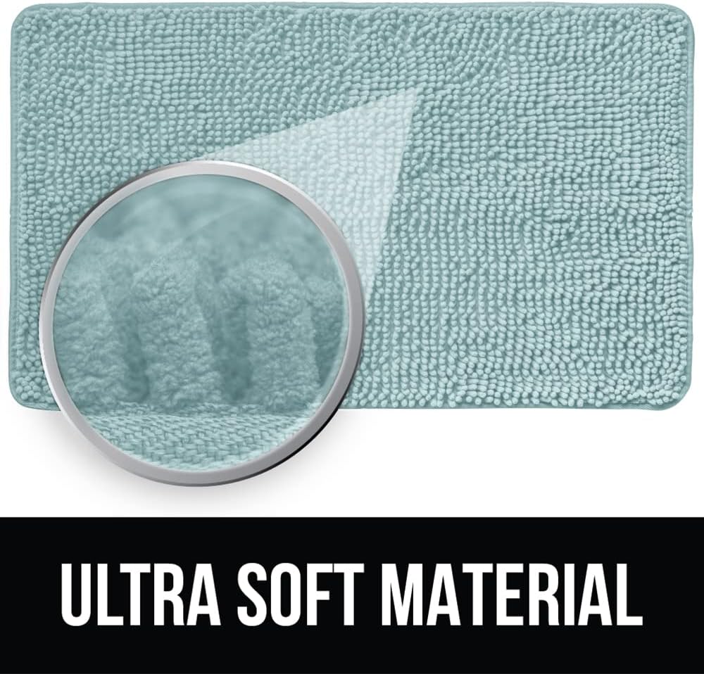 Alfombra baño chenilla suave absorbente secado rápido lavable