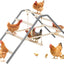 Barra anidaje pollos madera hierro inox gallinero patio