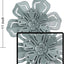 Decoración pared flores metal 11" para interiores
