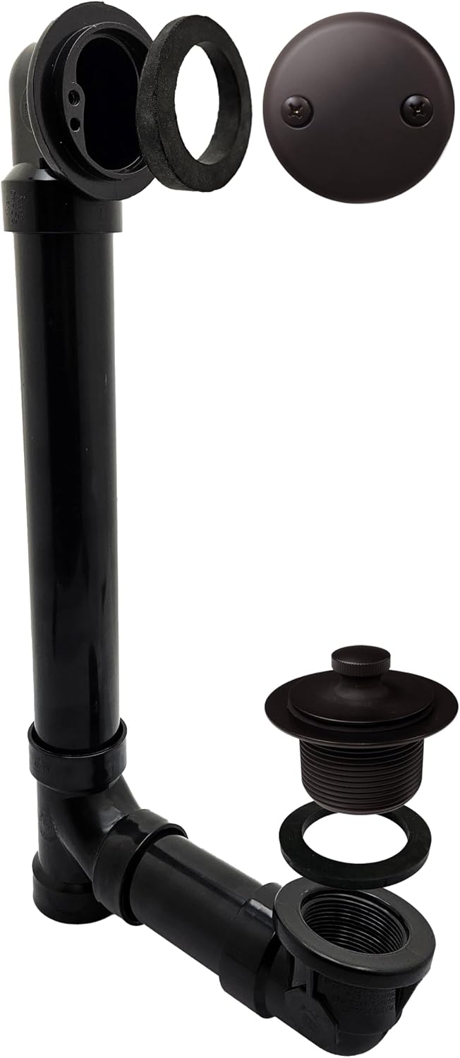 Tubo ABS Sch. 40 D4971-12 codo 2 agujeros bronce aceitado