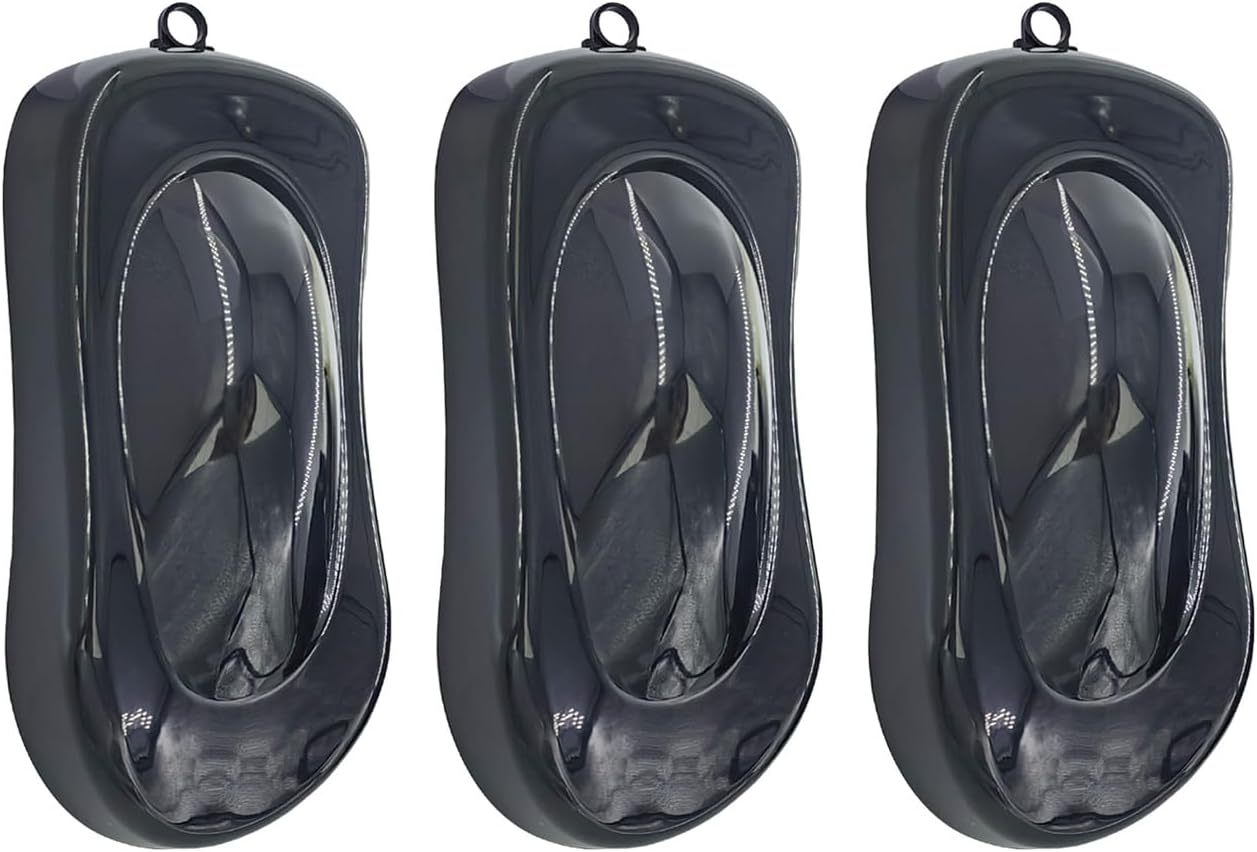 10 Pzas Formas Auto Plástico ABS para Muestra Pintura Negro