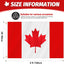 Bandera Canadá 3x5ft tela Oxford 210D arce bordado
