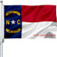 Bandera Carolina del Norte 2x3" resistente