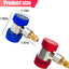 2 Adaptadores Acoplamiento R134a 1/4" Conectores Ajustables