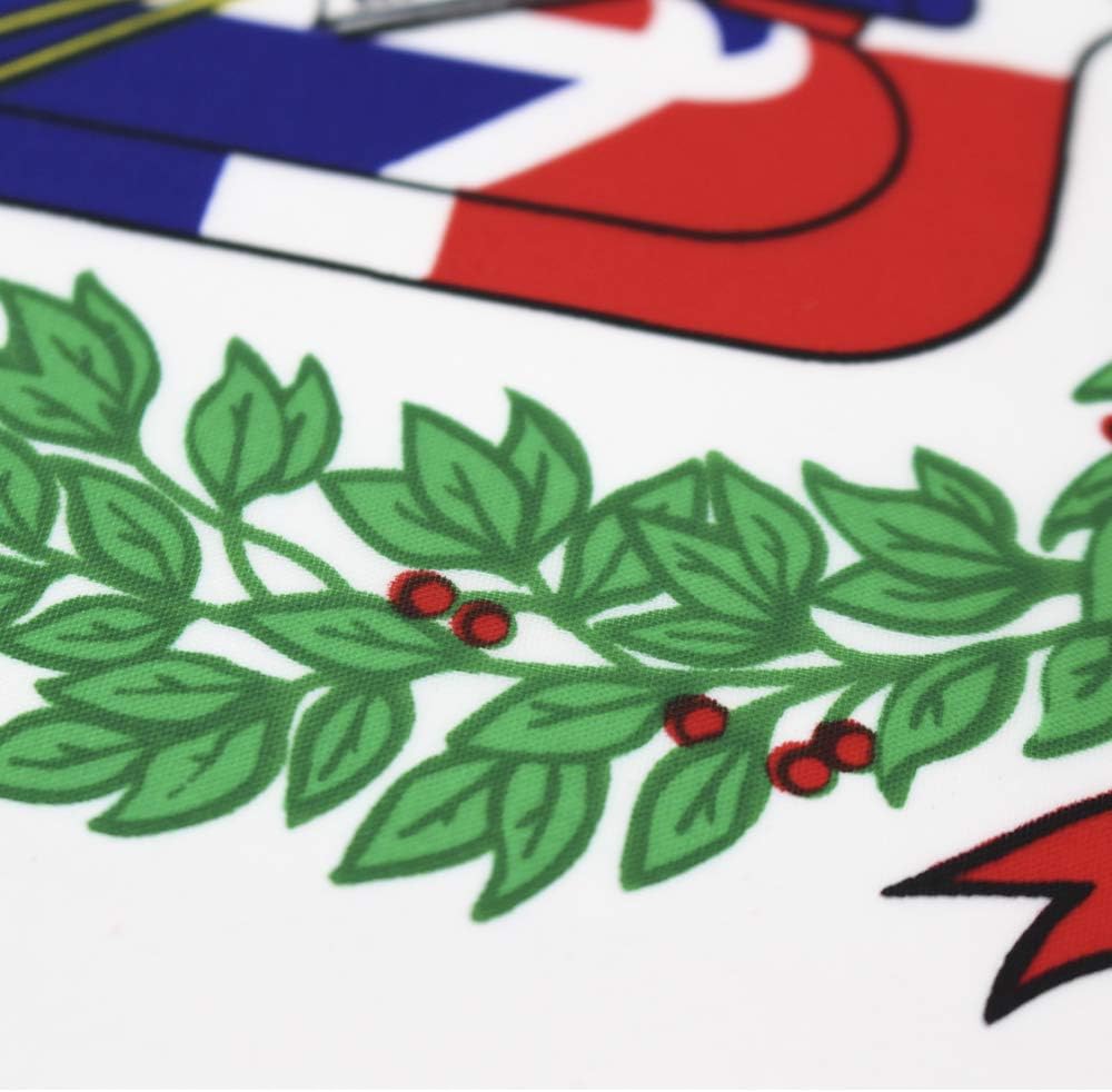 Bandera República Dominicana 3x5ft con ojales latón