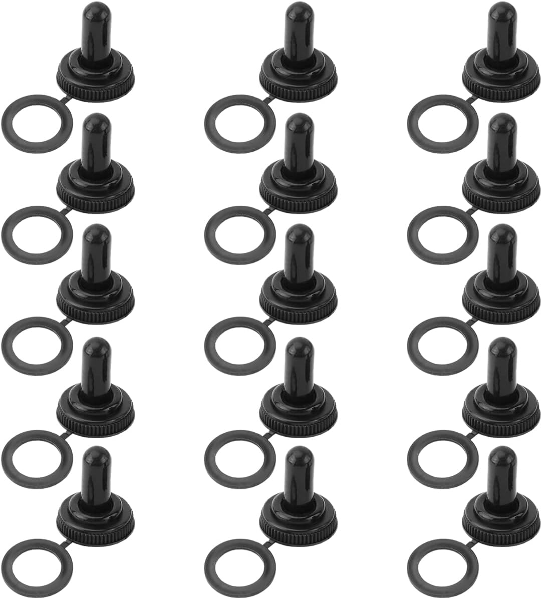 15 Pzas Cubiertas Bota Goma Impermeable 12mm