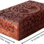 Caja madera recuerdos mini joyero árbol marrón