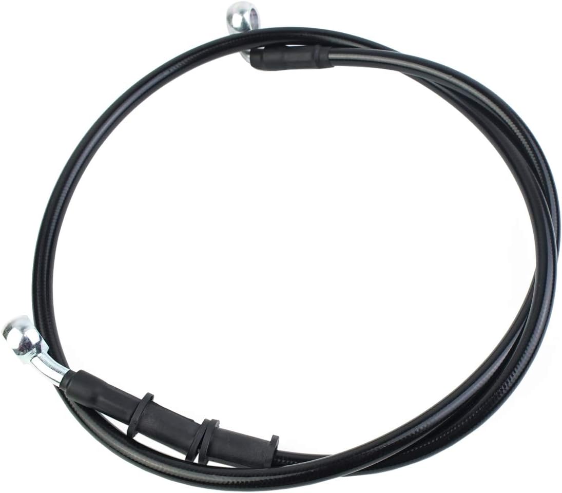Manguera aceite 1/8" 90 grados acero inox 500mm
