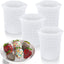 Tazas silicón para derretir chocolate 350ml 4 pzas