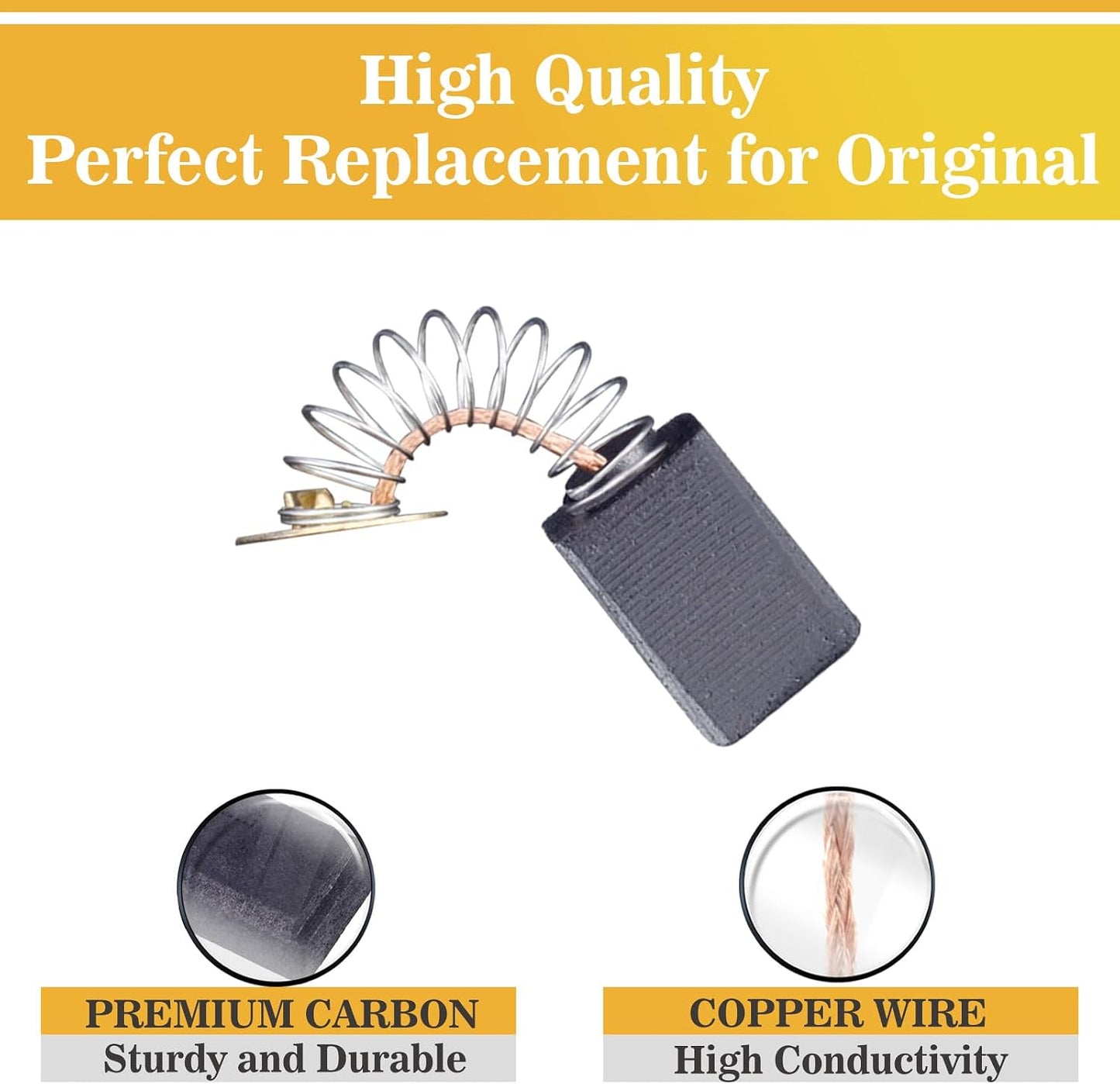 10 Cepillos Carbono Repuesto Comp DW705