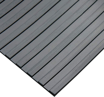 Tapete caucho 1/8 pulg 4x10ft color negro