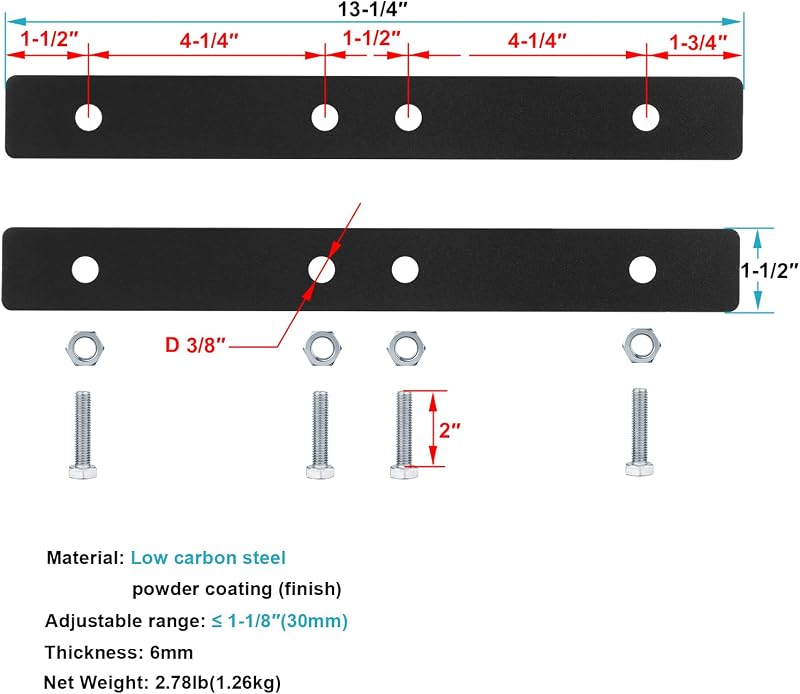 2 Set Soportes Puerta Universal Cercas Cadena Abridores