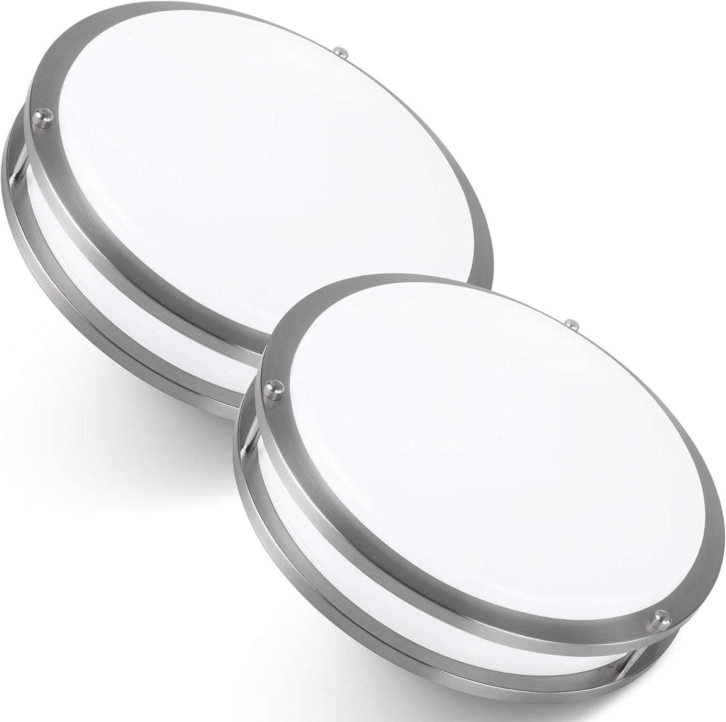 Lámpara techo LED doble anillo 10pulg 16W blanco cálido