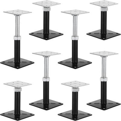 8 Pzas Gatos Piso Ajustables Soporte Metal Resistente