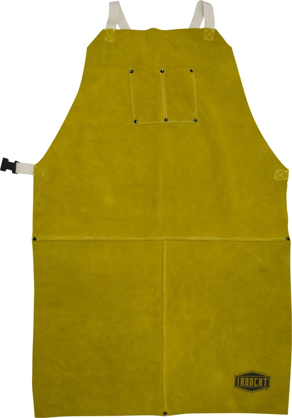 Delantal cuero resistente al calor bronceado