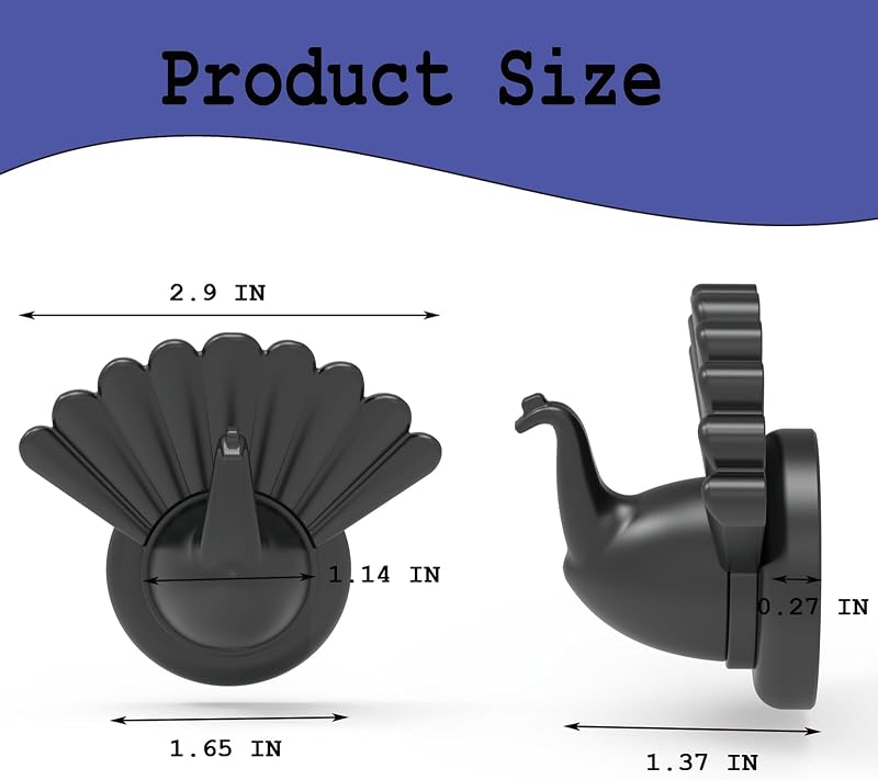 Ganchos magnéticos 140lb diseño pavo real para metal cocina oficina