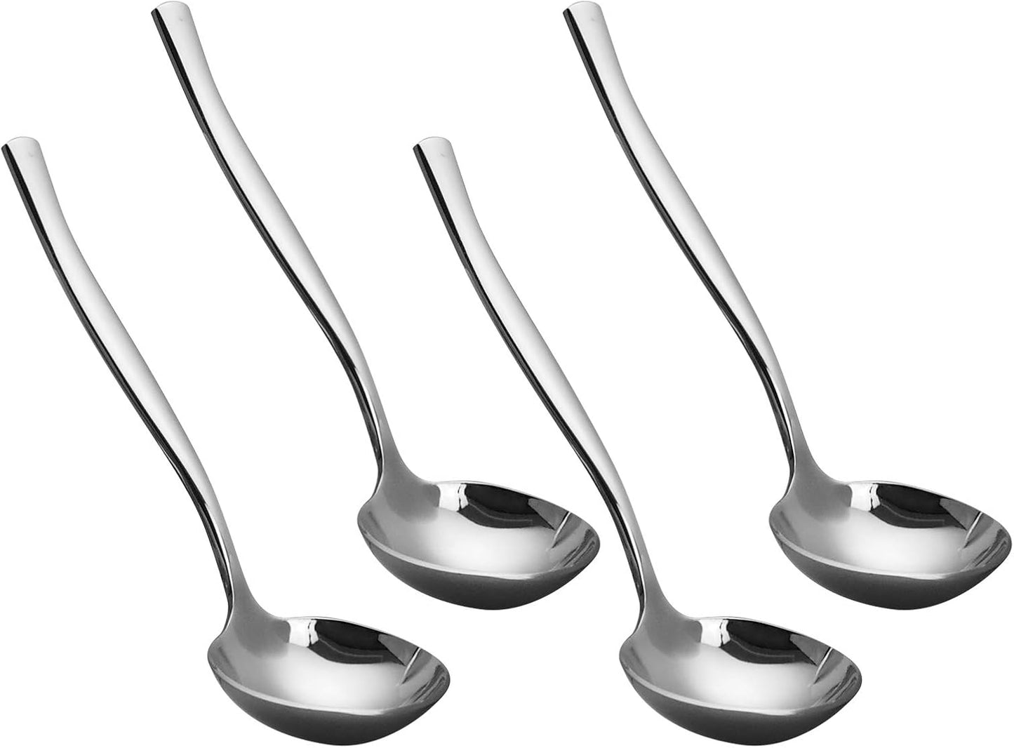 Set 4 Cucharones Salsa Acero Inox