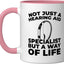 Taza Cerámica para Audiología Rosa/Blanca
