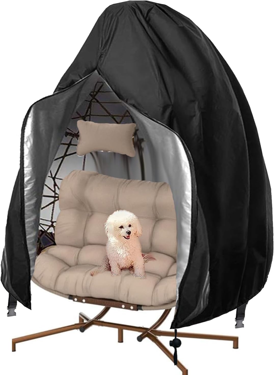 Fundas silla de huevo para patio 91x80 impermeable