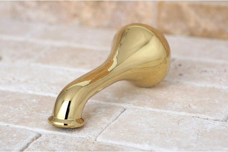 Caño bañera 5" latón pulido alta durabilidad 7 GPM