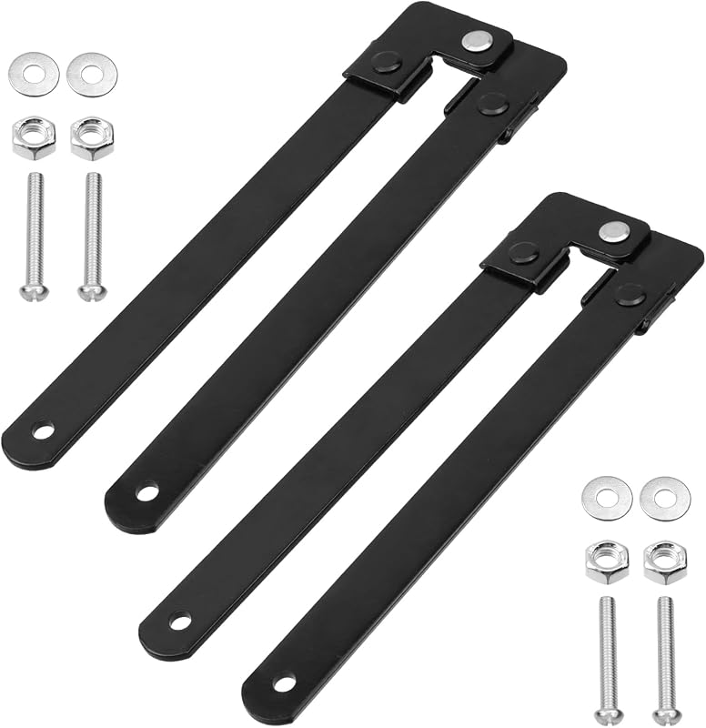 2 Pzas Bisagras Escalera Plegable 16.54pulg Metal