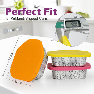 Tapa silicona para latas de gatos 3 pzas