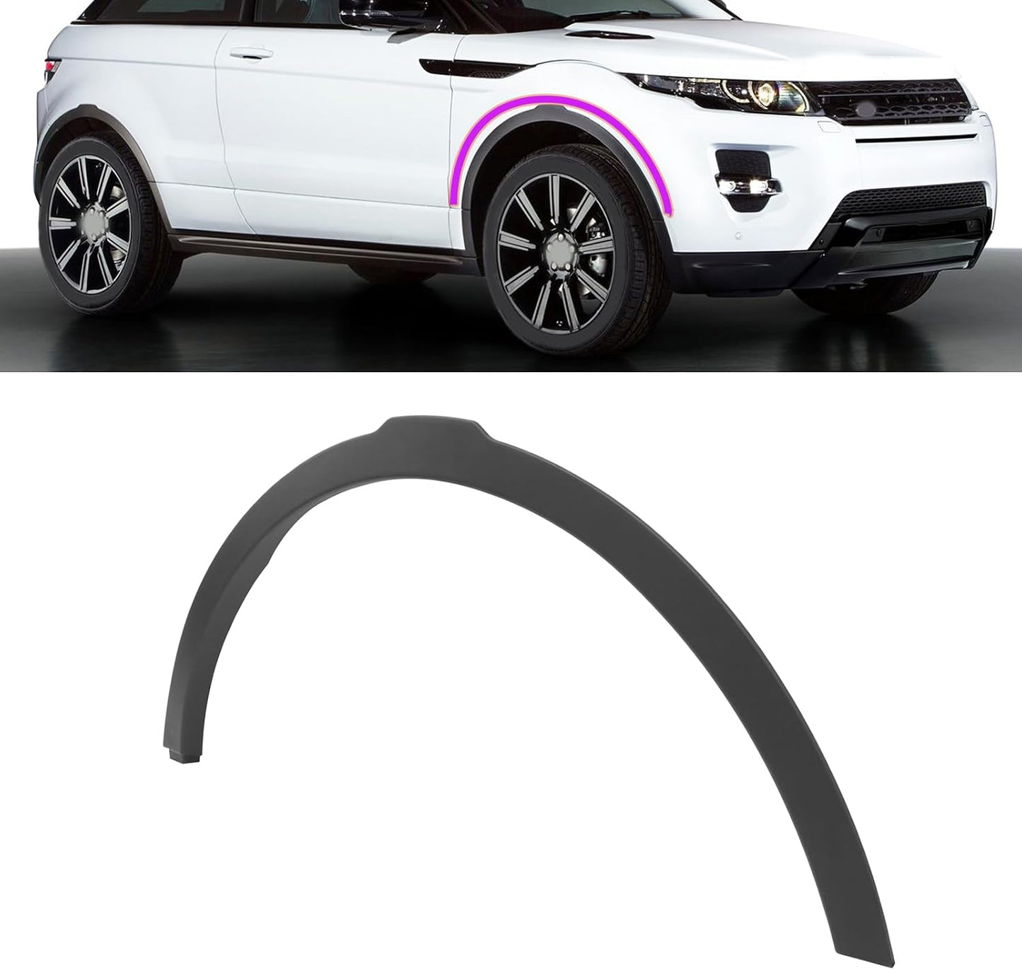 Moldura volante Range Rover Evoque 12-17 derecha comp