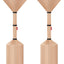 2 Fundas Calentador Patio Tela Resistente 89x33x19"