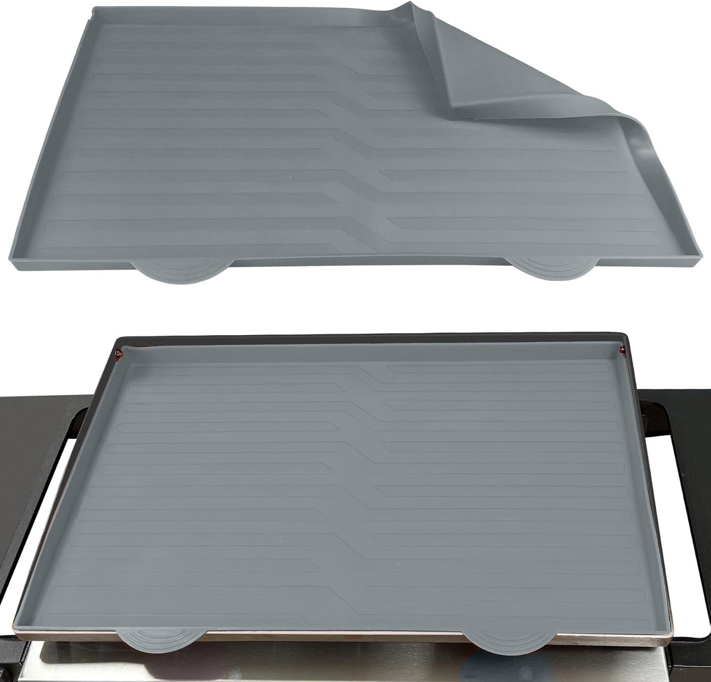 Alfombrilla silicona para plancha Blackstone 28pulg gris