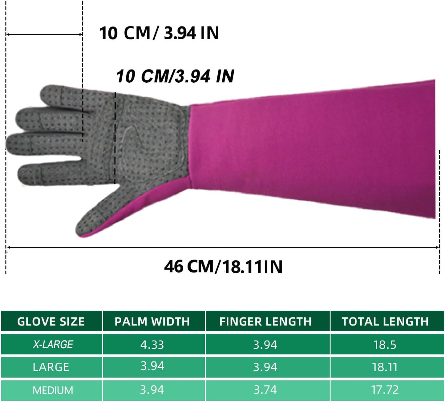 Guantes jardinería protección espinas brazo