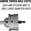 Broca copa carburo 3-13/16 con cortador 1" Serie CTH
